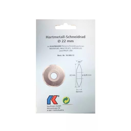 Kaufmann csempevágókerék Standard 22×4,8x6,05 mm (1098013)