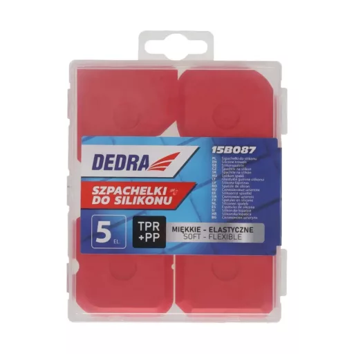 DEDRA szilikon elhúzó 5db / készlet (15b087)