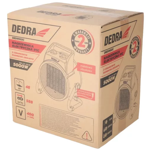 Dedra elektromos hőlégfúvó 5 kw ptc (DED9932C)