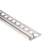   SCH DECO SG125EB12 WalkIn üveglap rögzítő, rm acél SZÁLCSISZOLT kivitel, B :12mm, H: 12,5mm, L: 250cm