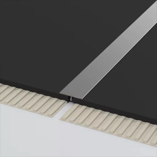 Alfercap ACA E 25 GB T profil, V2A acél szálcsiszolt, 25mm / 250 cm (acae25gb250)