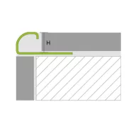   Alfercircle AC E 100 íves élvédő, fényes V2A acél, 10mm / 250 cm (ace100250ng)