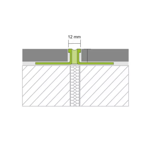 Alferflex AF A 10016 S dilatációs profil, alu, betonszürke, 10mm / 250 cm (afa10016s250ng)