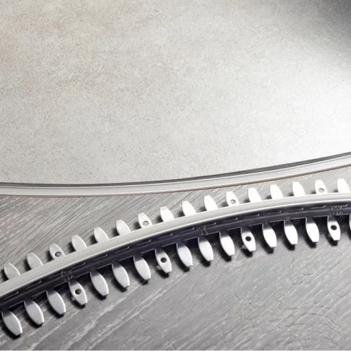 Alferflex AF E 10016-C dilatációs profil, ívesíthető, V2A acél, betonszürke, 10mm / 250 cm (afe10016c250ng)