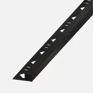   Alferquad AQ AP 10050 négyzet profil élvédő, porszórt alu fekete, 10mm / 250 cm (aqap10050250ng)