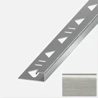   Alferquad AQ E 100 GB négyzet profil élvédő, szálcsiszolt V2A acél, 10mm / 250 cm (aqe100gb250a)