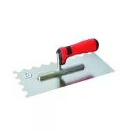   Bautool íves fogazott glettvas, soft nyél 15×10 mm 280×130mm (b132892k02)