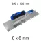 Bautool fogazott glettvas gumírozott soft nyél 8×8 mm 350×100 mm (b3824008)