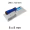 Bautool fogazott glettvas gumírozott soft nyél 8×8 mm 280×130 mm (b81201208)