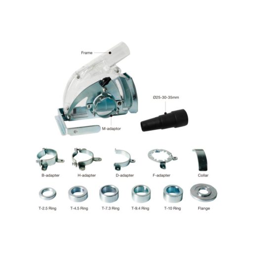 BIHUI porelszívó feltét vágáshoz, sarokcsiszolóra 115-125 mm (bihtdbc)