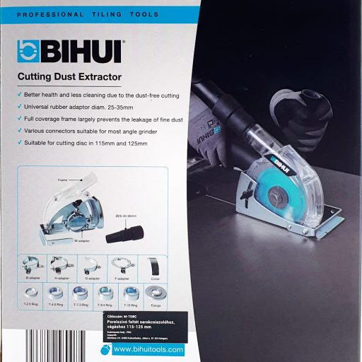 BIHUI porelszívó feltét vágáshoz, sarokcsiszolóra 115-125 mm (bihtdbc)