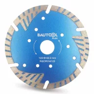   Bautool gyémánttárcsa turbo szegmens 125x22,2 mm (brqcp014125)