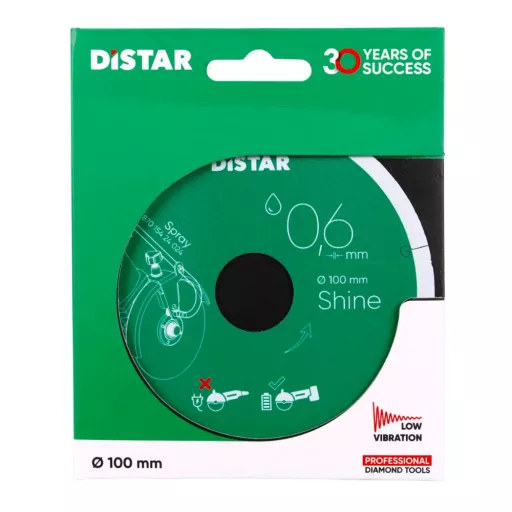 Distar Shine vékony gyémánttárcsa 100x22,2mm 11133034025 (disshine100)