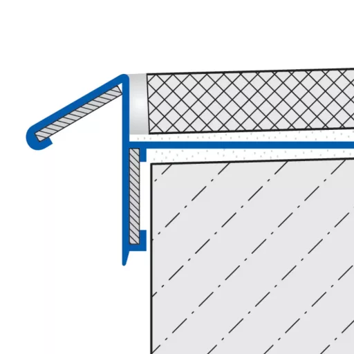 Dural BK terasz profil, porszórt antracit, 9 / 22 mm, 300cm (durbkac9016300)