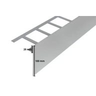   Dural BO terasz profil, eloxált ezüst, 100mm / 300cm  (durboae2080300)