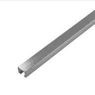   Dural DLAE négyzet dekor profil, eloxált ezüst, 10mm / 250cm (durdlae1000)