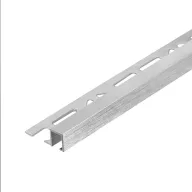   Dural DPSA négyzet profil élvédő, szálcsiszolt fényes eloxált ezüst, 10mm / 250cm (durdpsa1062sf)