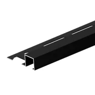   Dural DPSACM négyzet profil élvédő, porszórt fekete, 9mm / 250cm (durdpsacm911)