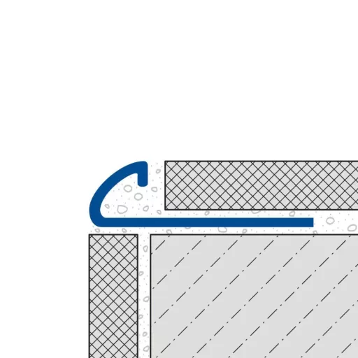 Dural DRE íves élvédő, polírozott V2A acél, 10mm / 250cm (durdre100sp)