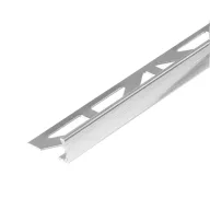  Dural DSA L profil élvédő, szálcsiszolt fényes eloxált ezüst, 10mm / 250cm (durdsa1062sf)