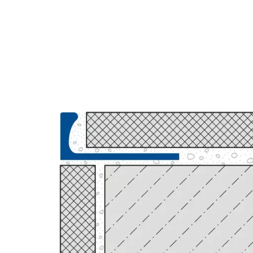 Dural DSACM L profil élvédő, porszórt fekete, 6mm / 250cm (durdsacm611)