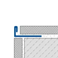   Dural DSE L profil élvédő, szálcsiszolt V2A acél, 10mm / 250cm (durdse100sf)