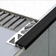   Dural DSTS lépcső profil, alu/PVC, fekete, 9mm / 250cm (durdsts933)