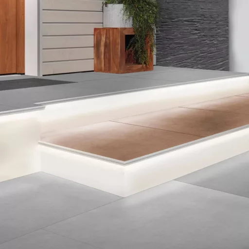Dural FSTAE LED íves lépcső profil, eloxált ezüst, 11mm / 250cm (durfstaeled110)