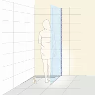   Dural GKGW zuhany üvegfogadó profil, szálcsiszolt V2A acél, 19mm / 220cm (durgkgw190sf220)