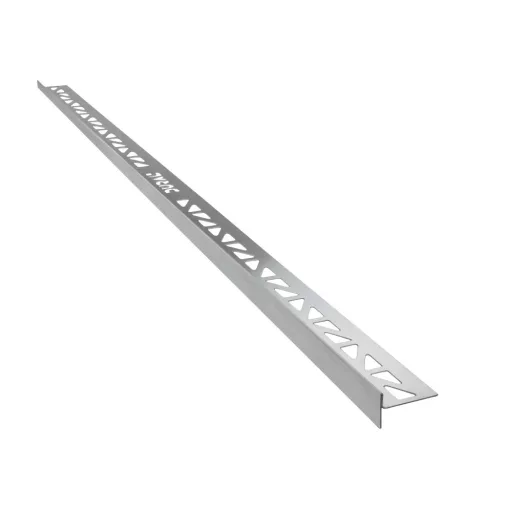 Dural GKL lejtéstakaró zuhanyprofil bal, szálcsiszolt V2A acél, 10mm / 148cm (durgkl100sf148)