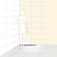   Dural GKW zuhany homlok profil, szálcsiszolt V2A acél, 40mm / 100cm (durgkw400sf100)