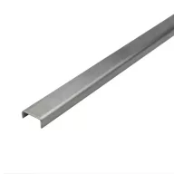   Dural GKW zuhany homlok profil, szálcsiszolt V2A acél, 40mm / 100cm (durgkw400sf100)