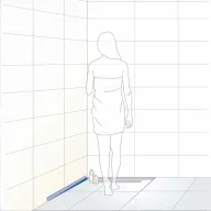   Dural GKWL lejtéstakaró fal-padló profil bal, szálcsiszolt V2A acél, 10mm / 120cm (durgkwl100sf120)