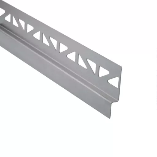Dural GKWR lejtéstakaró fal-padló profil jobb, szálcsiszolt V2A acél, 10mm / 120cm (durgkwr100sf120)