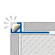   Dural SQLAC LED négyzet profil évédő, porszórt fehér, 11mm / 250cm (dursqlacled1130)