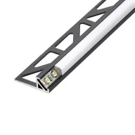   Dural SQLACM LED négyzet profil élvédő, porszórt fekete, 11mm / 250cm (dursqlacmled1111)
