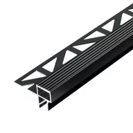   Dural SQSACM LED lépcső profil, porszórt fekete, 11mm / 150cm (dursqsacmled1111150)