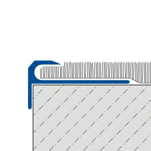 Dural TAE íves lépcső profil, eloxált ezüst, 5mm / 270cm (durtae55270)