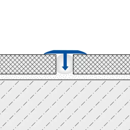 Dural TFACM alu T profil, porszórt fekete, 25mm / 250cm (durtfacm2511)