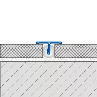   Dural TFE T profil, natúr V2A acél, 14mm / 250cm (durtfe1400)