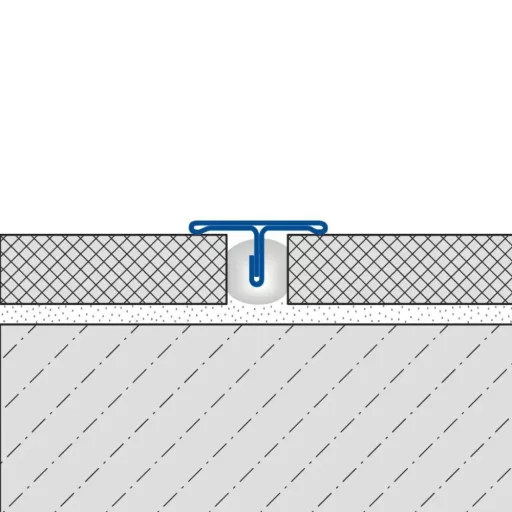 Dural TFE T profil, natúr V2A acél, 14mm / 250cm (durtfe1400)
