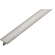   Dural TFE T profil, szálcsiszolt V2A acél, 7mm / 250cm  (durtfe1400sf)