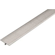   Dural TFE T profil, szálcsiszolt V2A acél, 7mm / 250cm  (durtfe2500sf)