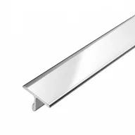   Dural TFE T profil, polírozott V2A acél, 25mm / 250cm (durtfe2500sp)