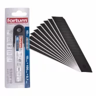   Extol kés penge 18×0,7mm/10db, SK2 acél tripla vágóél, fekete (e4780003)