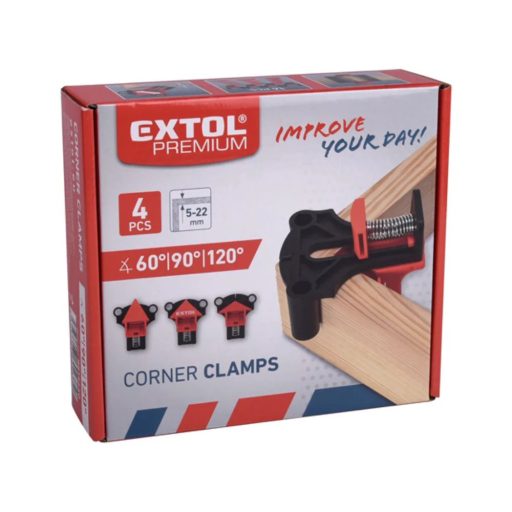 Extol derékszög szorító csipesz 4 db / készlet (e8815440)