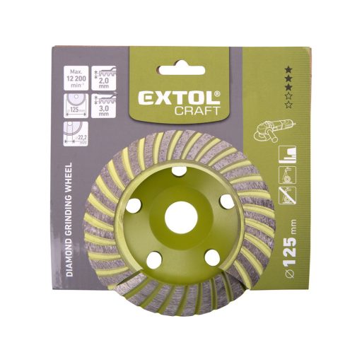 Extol betoncsiszoló 125mm Turbo (e903005)