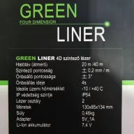 Green Liner 4D lézeres szintező (green4d)