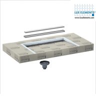   LUX LLAVE5005 Lavado L folyókás burkolható mosdópult, 1170x585x100 mm (luxlavadol)