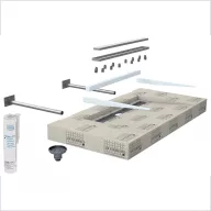   LUX LLAVE5005 Lavado L folyókás burkolható mosdópult, 1170x585x100 mm (luxlavadol)
